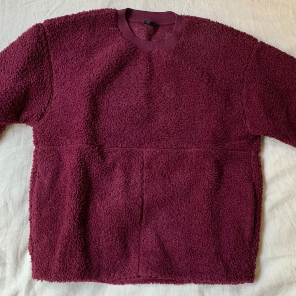 COS Magenta Oversized Fleece, Cozy and Gorgeous, Size M/L
